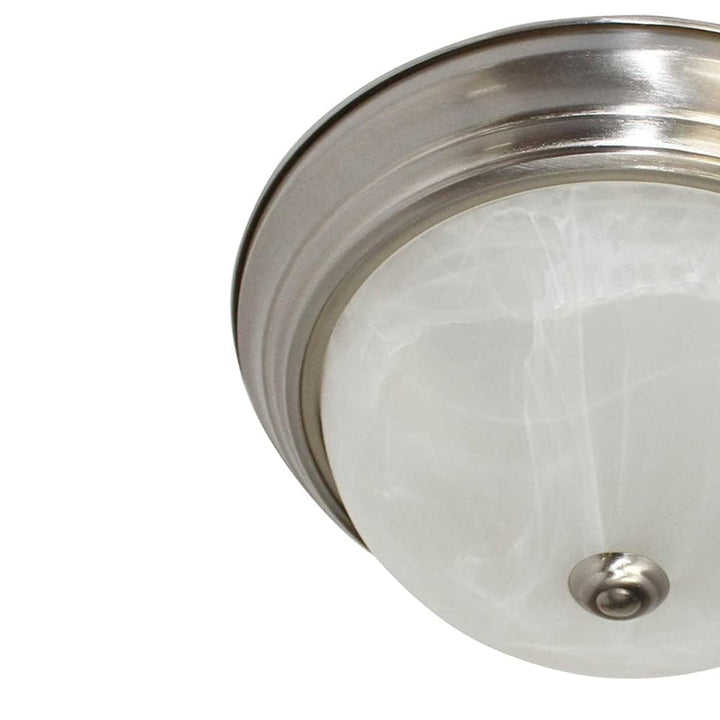 Led Flush Mount Ceiling Light 15" d X 5.75" h Brushed Nickel Modern Contemporary