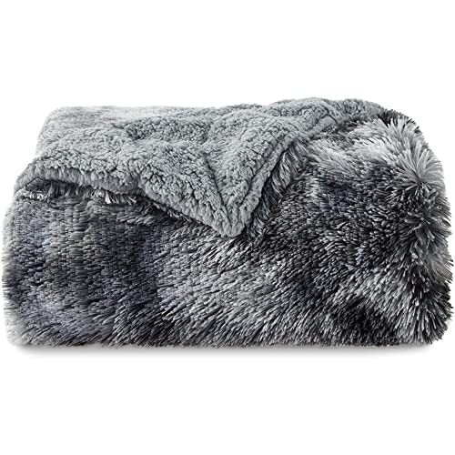 Fur Throw Blanket Blankets for Sofa White Solid Color Casual Cotton Blend