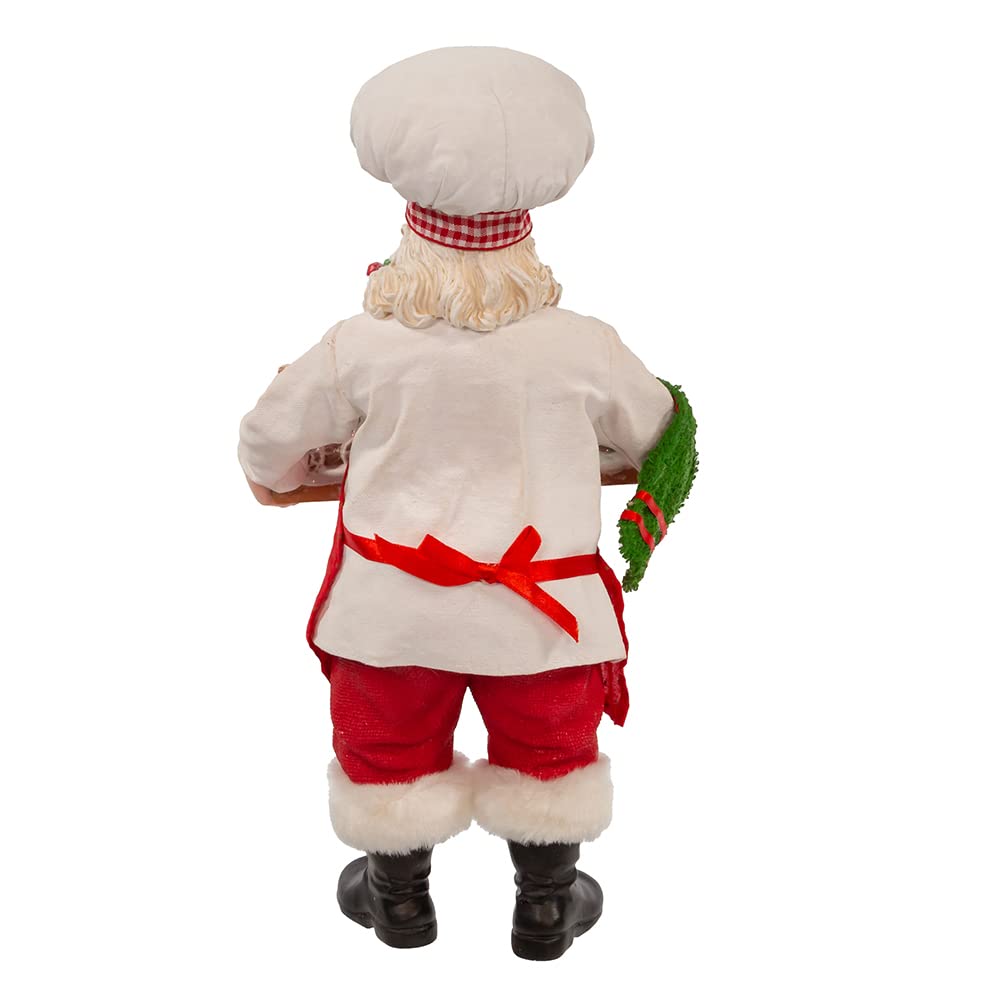 Kurt Adler 11-Inch Fabriché Santa with Gingerbread Train