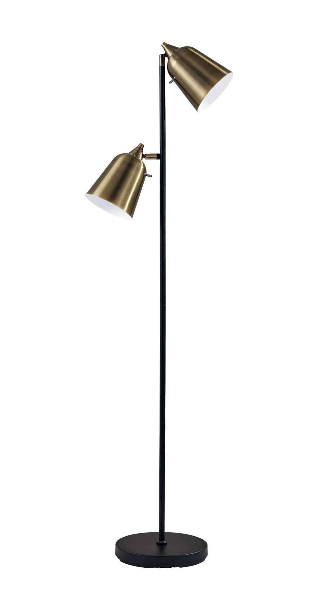 Adesso 3237-01 Floor-Lamps Brass w/Matte Black Accents