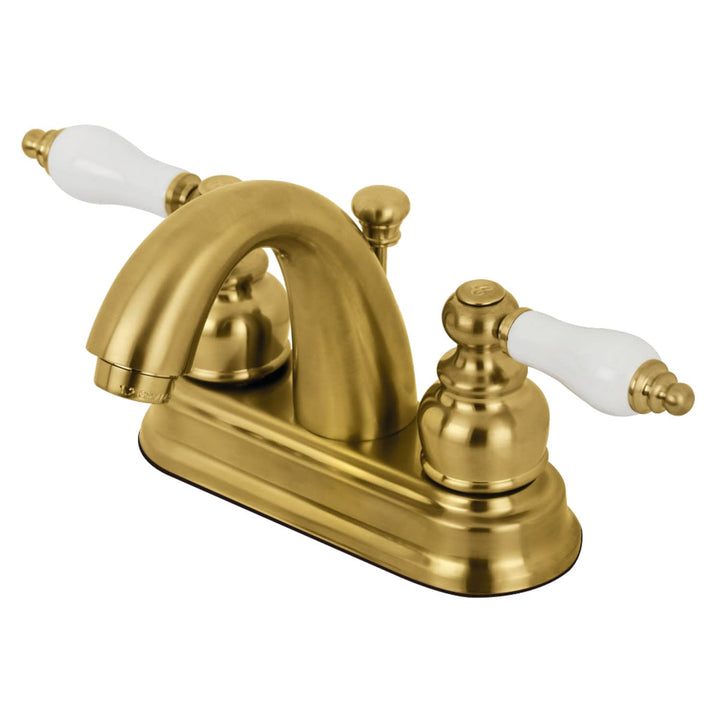 Kingston ss KB5617PL Restoration 4-Inch Centerset Bathroom Faucet Brushed Brushed Brass