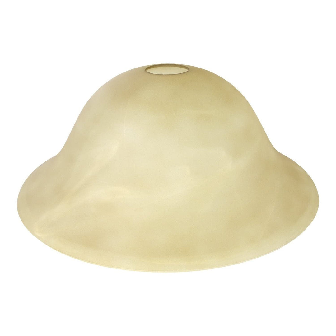 Marbleized Glass Shade Replacement For Floor Lamp (Amber) Measures: L: In. X