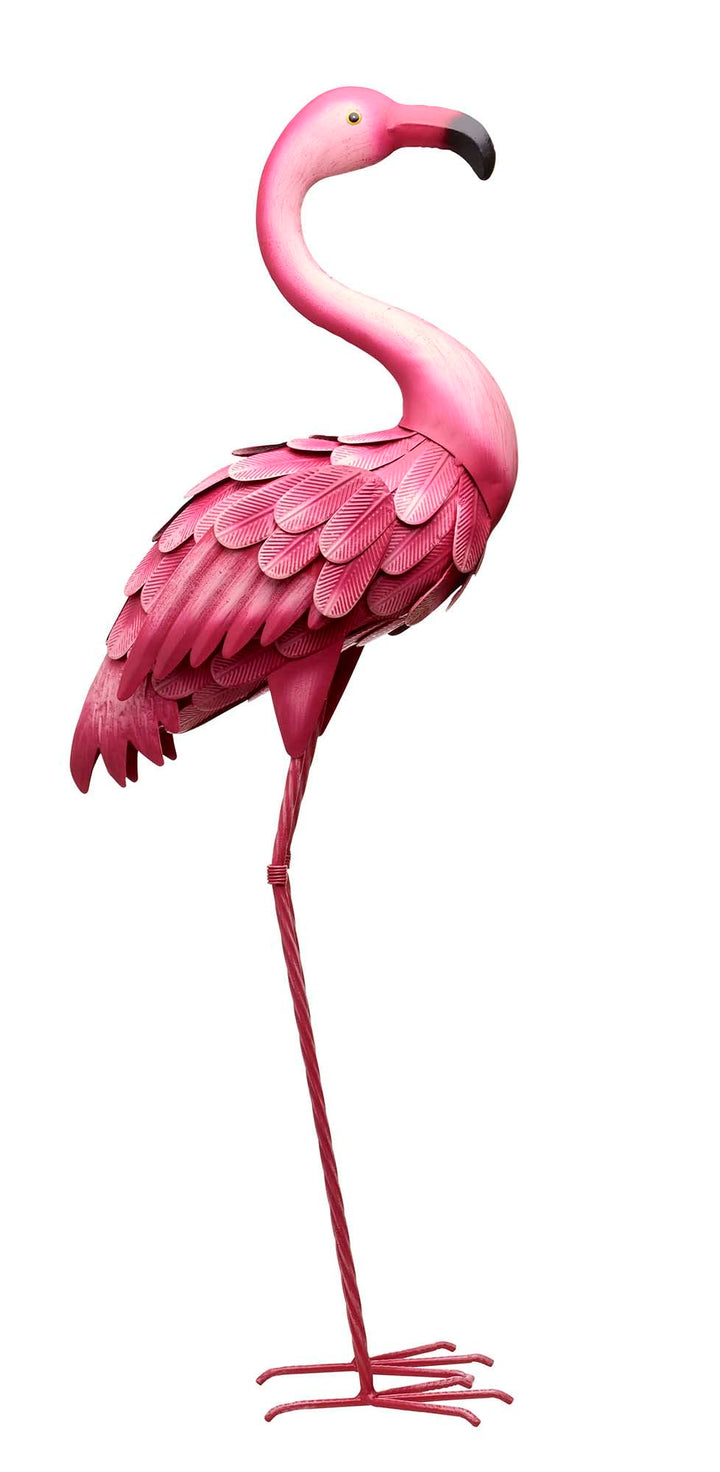 Southern Patio LDC-054641 35" H Metal Flamingo Décor with Stake for Lawns