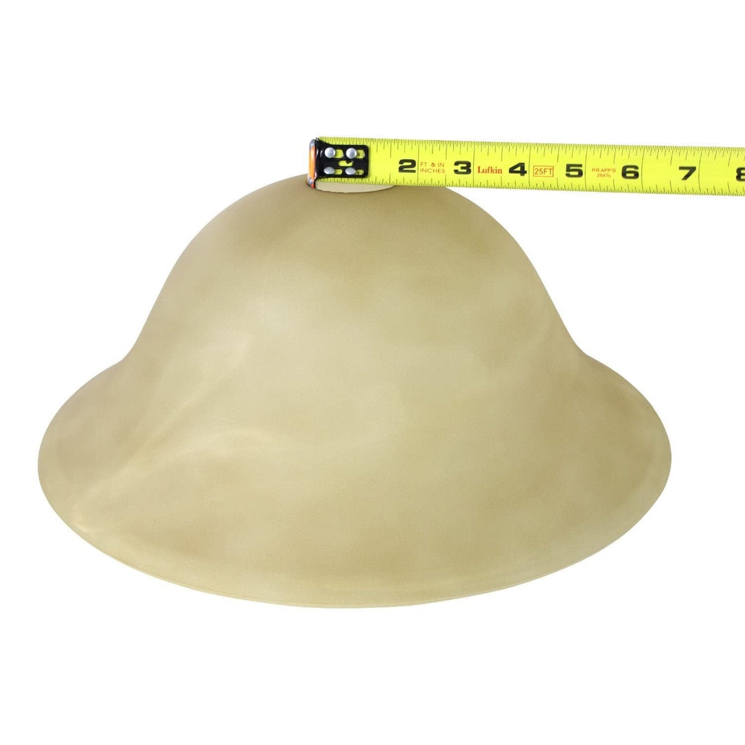 Marbleized Glass Shade Replacement For Floor Lamp (Amber) Measures: L: In. X