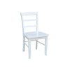 International Concepts Set of Two Madrid Ladderback Dining Chairs White