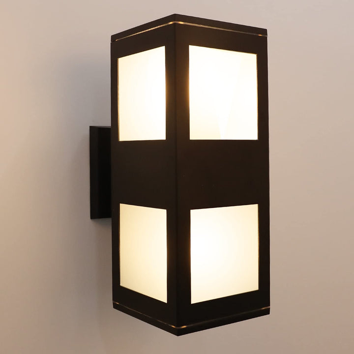 Waterproof Outdoor Wall Lantern Square Up Down Led Porch Sconce