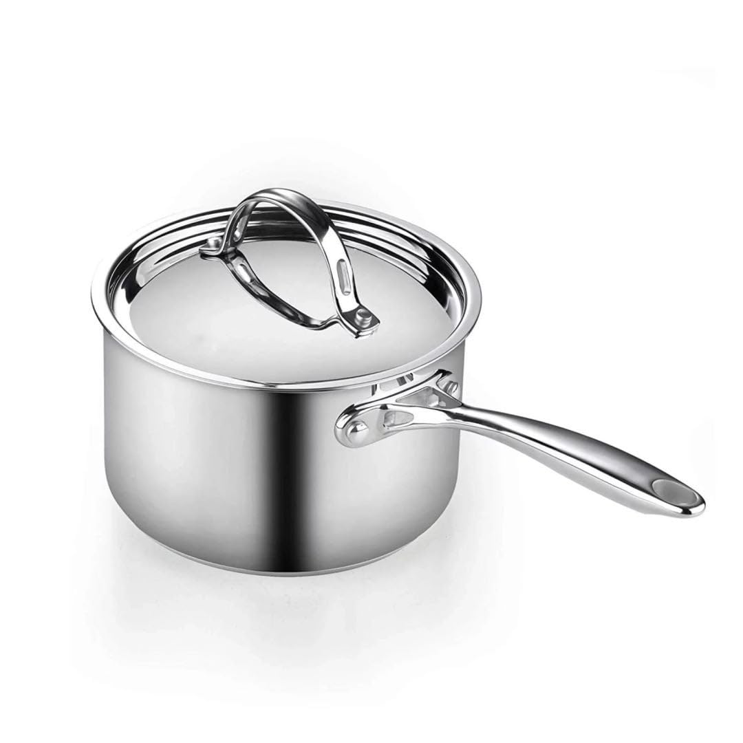 Classic 10-Piece Stainless Steel Cookware Set Silver