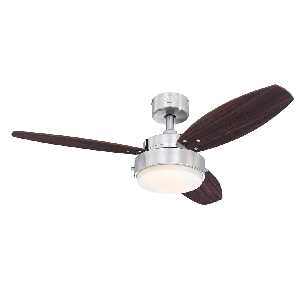 Westinghouse Alloy Ceiling Fan 42-Inch Brushed Nickel w/Weathered Oak Blades