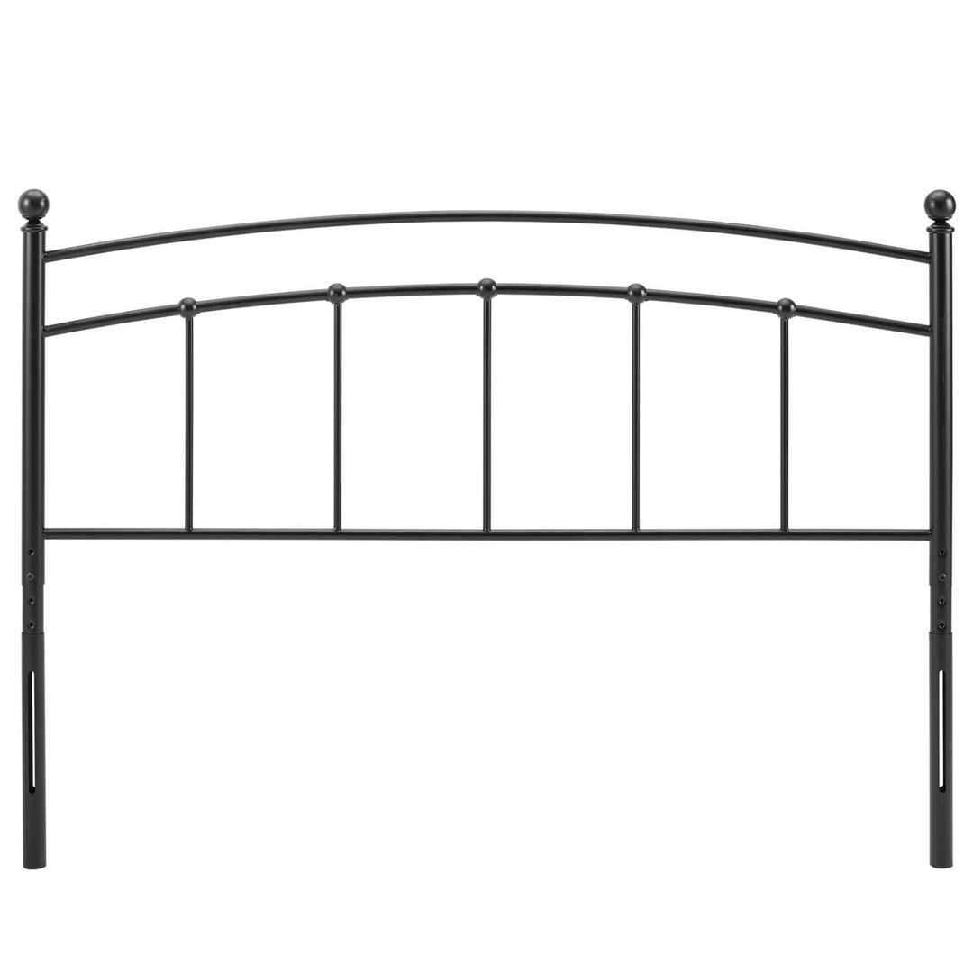 Modway Abigail Queen Metal Headboard in Black