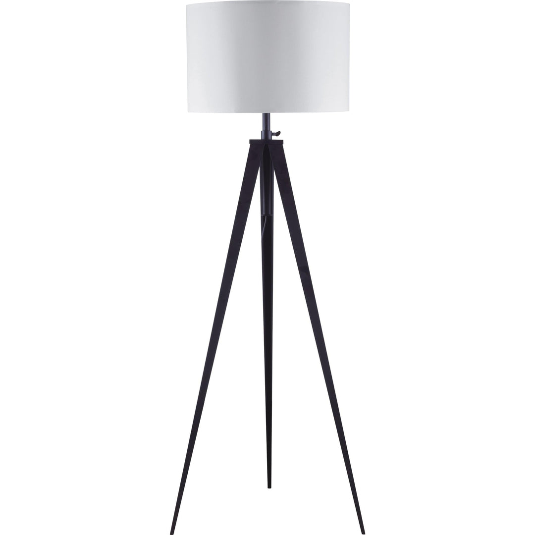 65" Crossed Tripod Floor Lamp Black Modern Contemporary