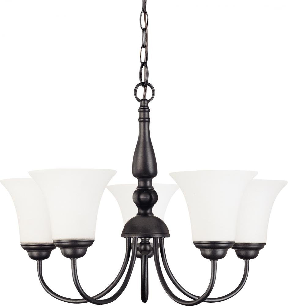 NUVO 60/1842 Five Light Chandelier Dark Chocolate Bronze