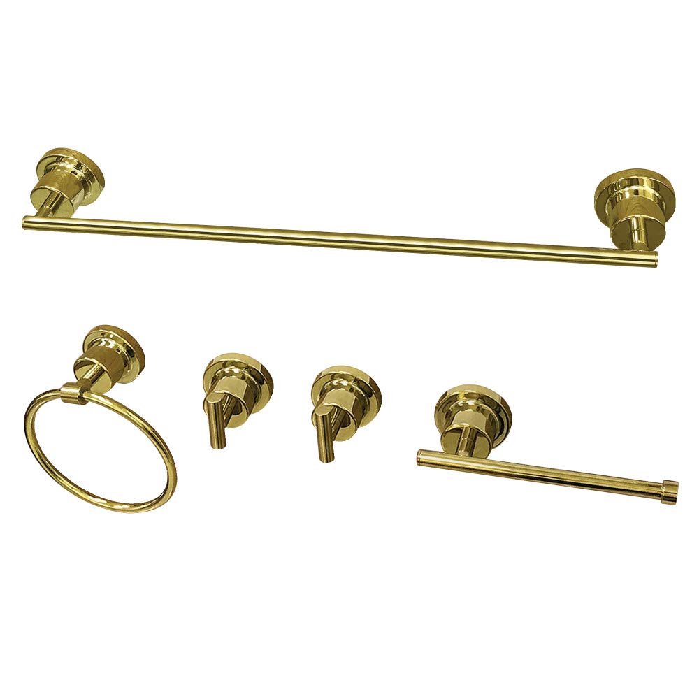 Kingston Brass BAH8212478PB Concord Bathroom Hardware Set Polished Brass