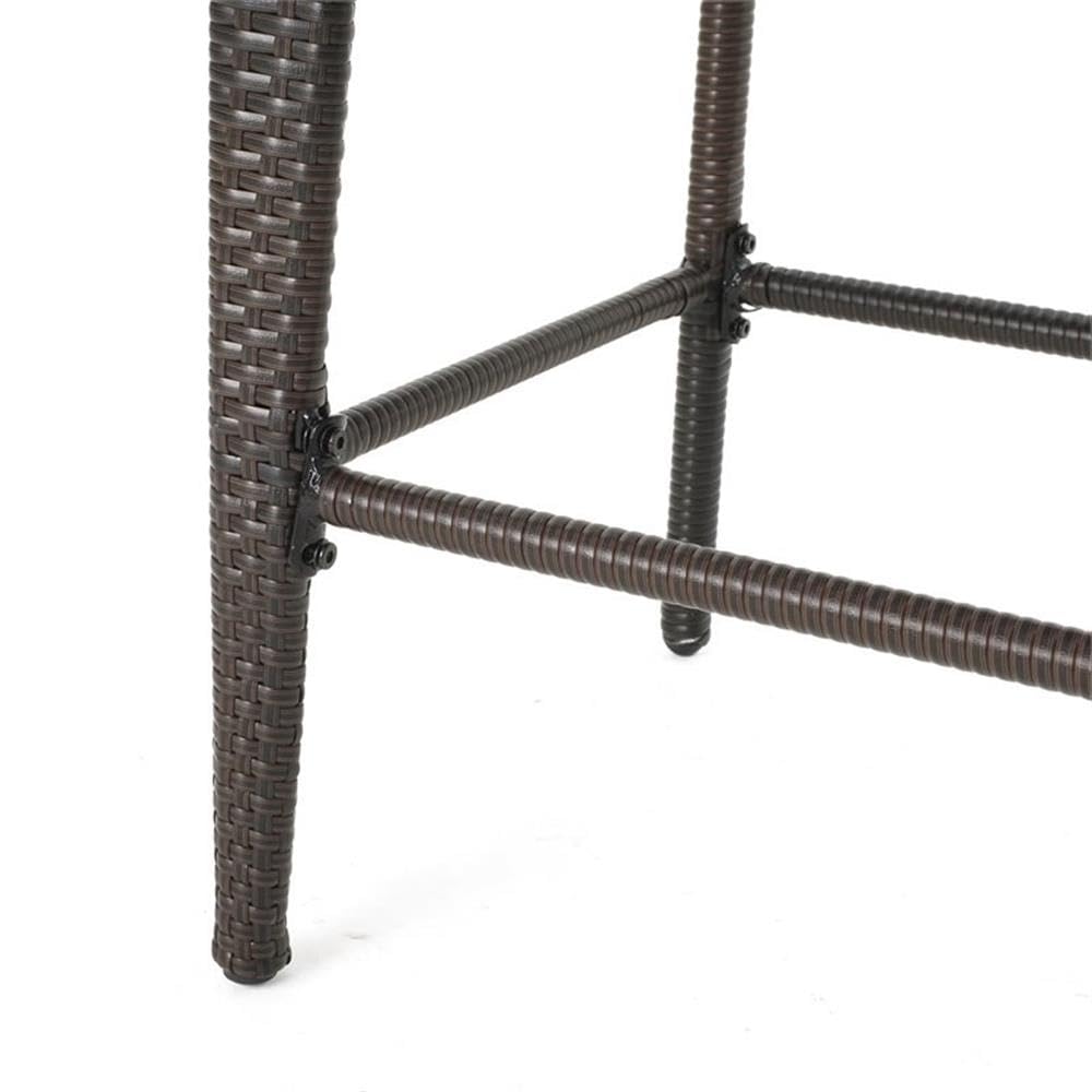 Christopher Knight Home Anaya Wicker Bar Stool 45" Multibrown