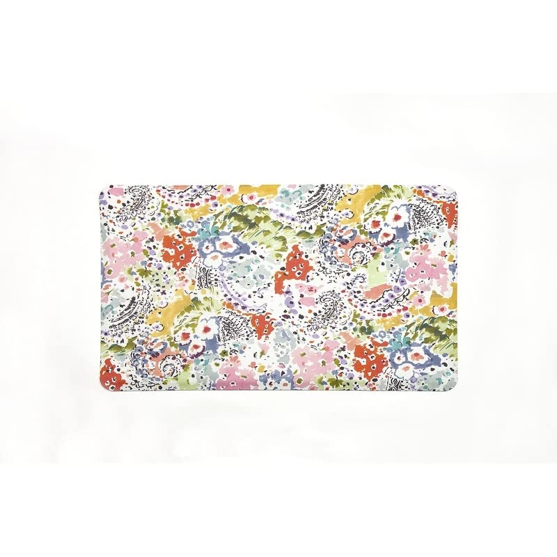 Anti-Fatigue Comfort Mat 20in X 30in Multi Color Floral Botanical Bohemian