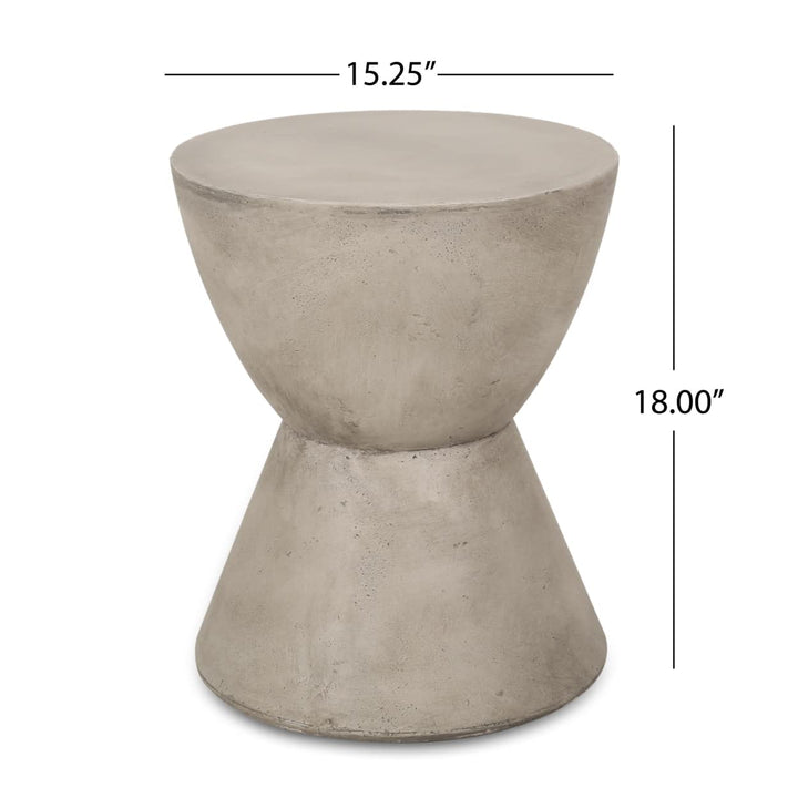 Christopher Knight Home 313408 Side Table Light Gray