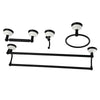 Kingston Brass BAK1113478MB Victorian Bathroom Hardware Set Matte Black