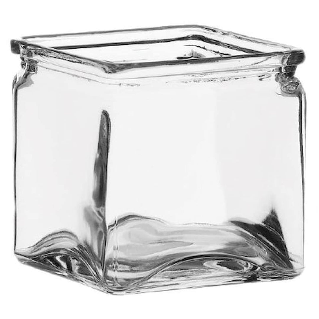 Square Clear Vase Glass