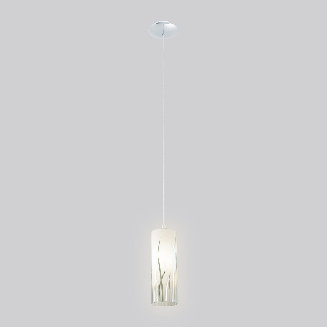 EGLO 92739A Rivato 1 Pendant Hanging Adjustable Lighting Fixture with Glass