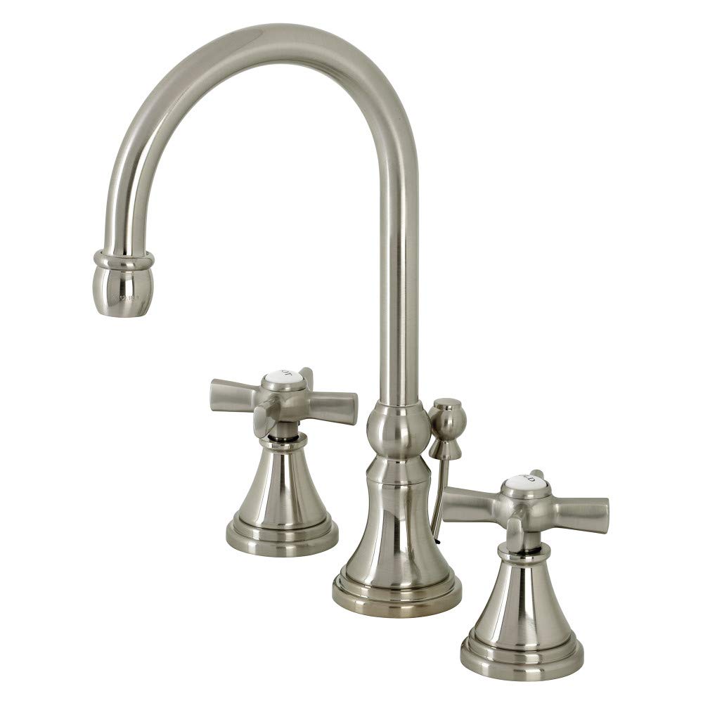 Kingston Brass KS2988ZX Millennium Widespread Bathroom Faucet Brushed Nickel