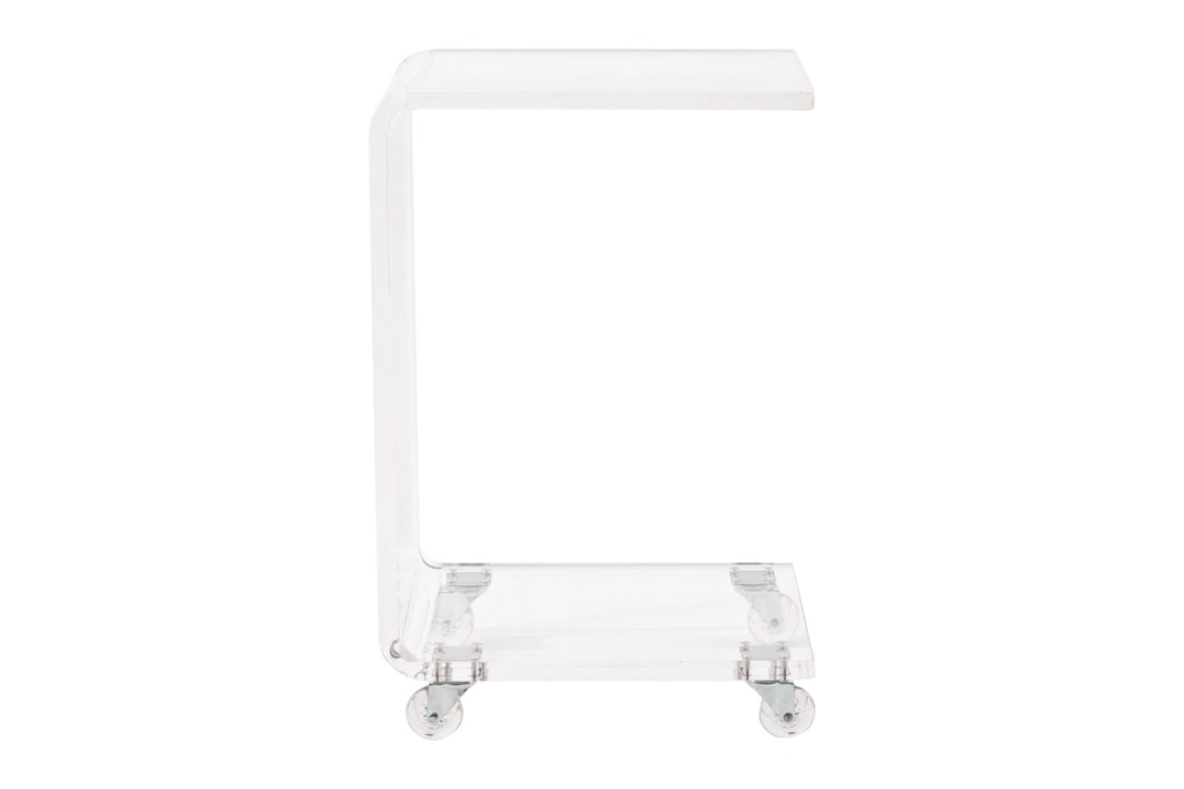 Pure Dcor C Table 22.5'' H x 13.5'' W x 14.75'' D Clear