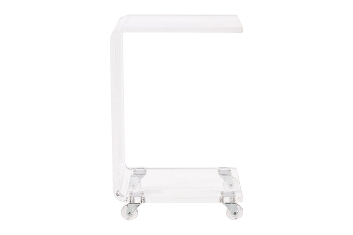 Pure Dcor C Table 22.5'' H x 13.5'' W x 14.75'' D Clear