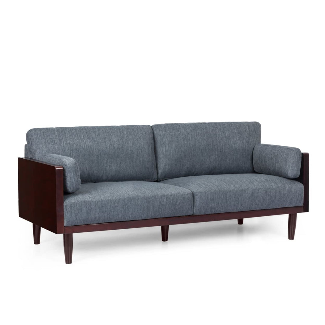 Christopher Knight Home Monture Sofas Charcoal + Dark Walnut Dark Walnut + Charcoal