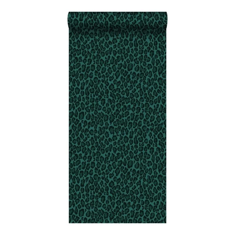 Green Leopard Skin Wallpaper 20.9 X Animal Print Wildlife Washable