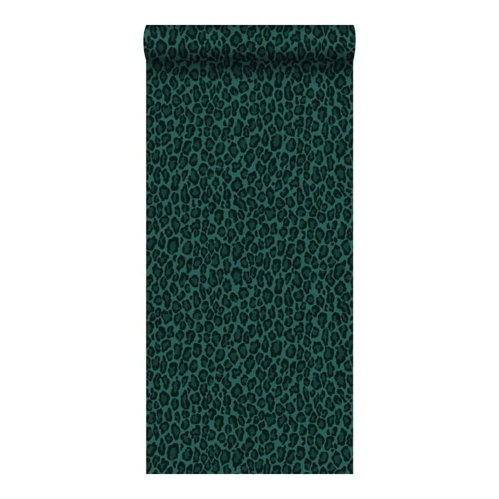 Green Leopard Skin Wallpaper 20.9 X Animal Print Wildlife Washable