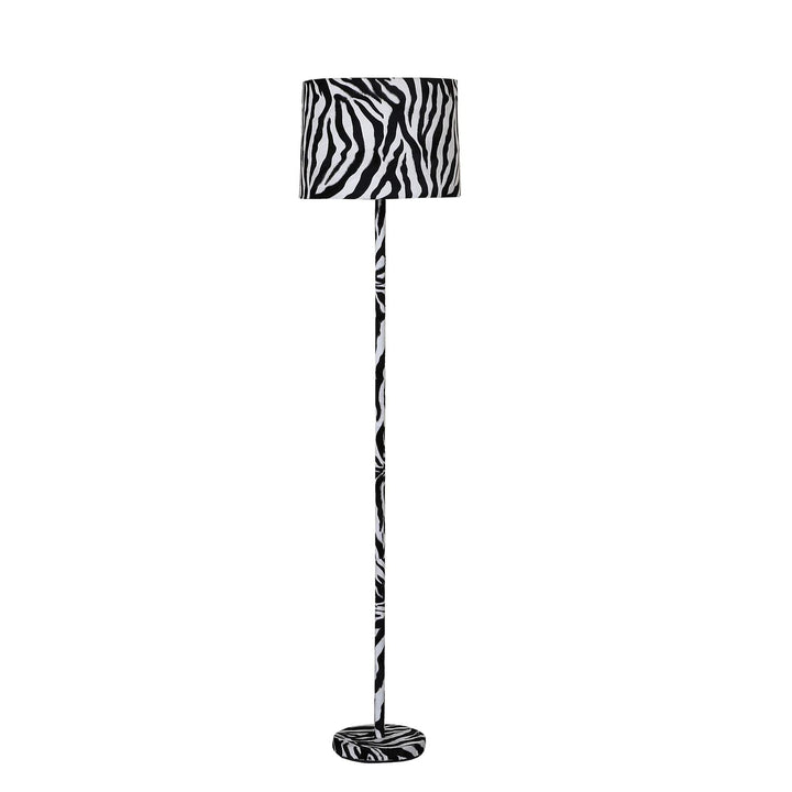 ORE International 59" Faux Suede Zebra Print Floor Lamp