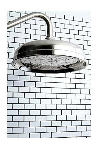 Kingston Brass K125A8 Victorian Raindrop Shower Head 10-Inch Brushed Nickel