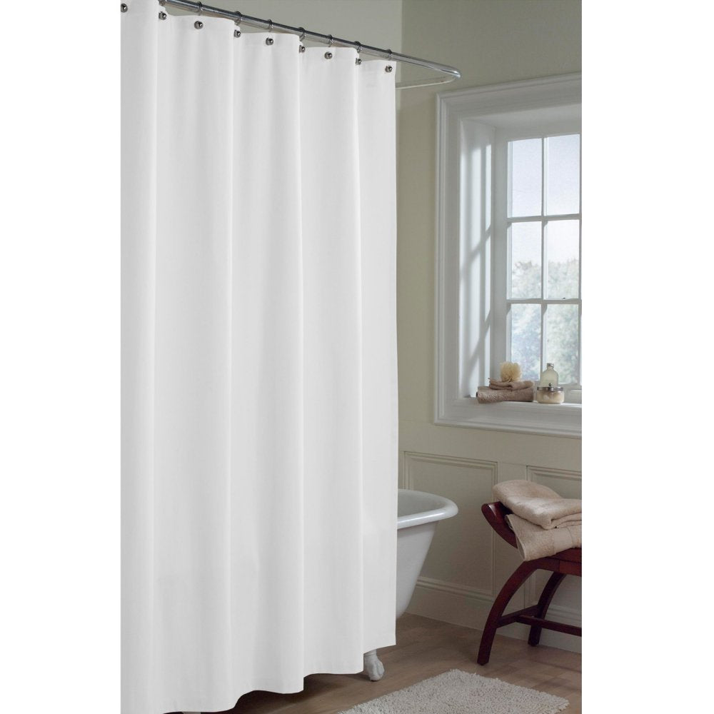 MAYTEX Microfiber Shower Curtain Liner - 70x72 inches - 70x72 inches White