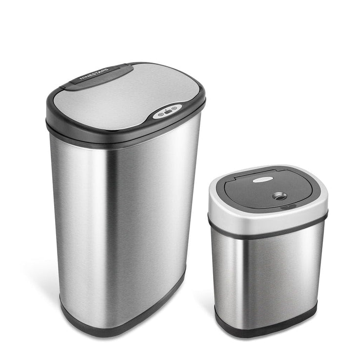 Stainless Steel Motion Sensor Trash Can Combo 13.2 Gal. 3 Cb-dzt-50-3/12-9