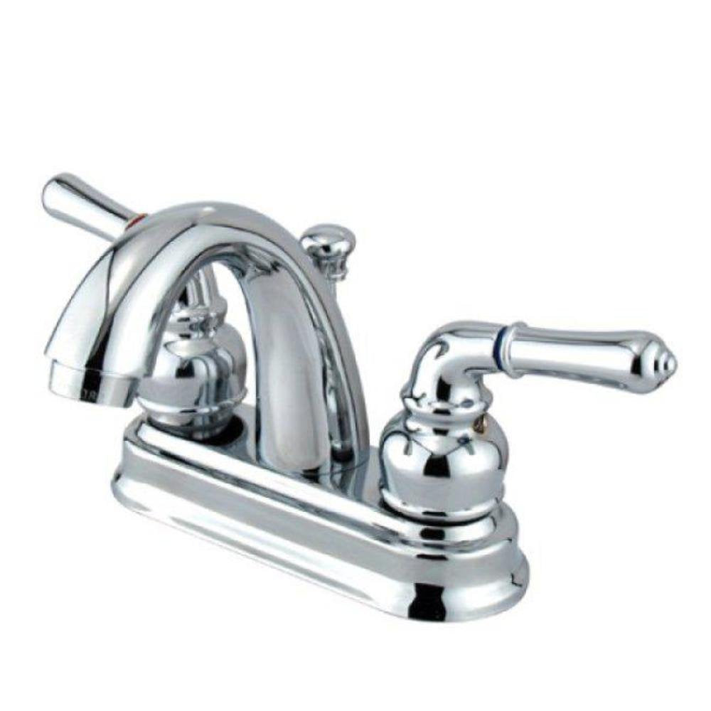 Kingston Brass KB5611NML Naples 4-Inch Centerset Lavatory Faucet Polished Chrome