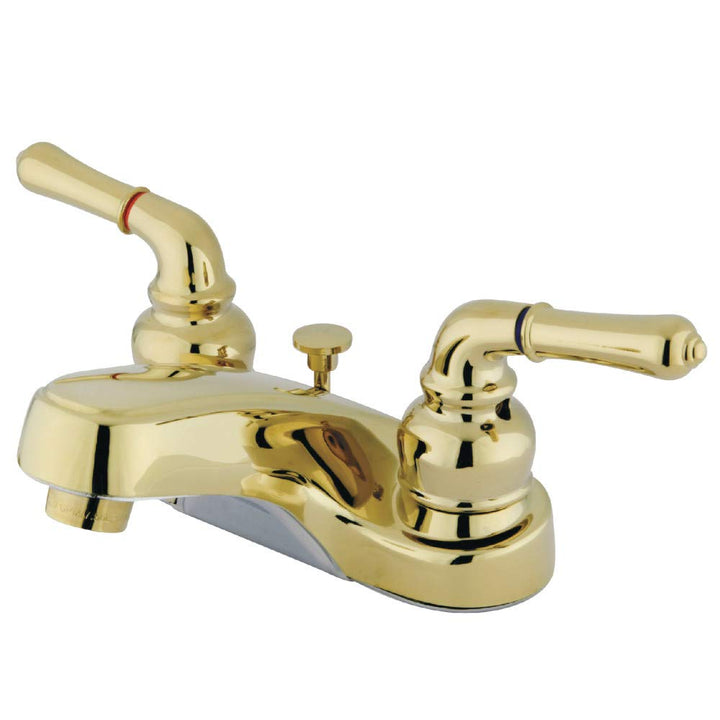 Kingston Brass GKB252B Magellan 4" Centerset Bathroom Faucet Polished Brass