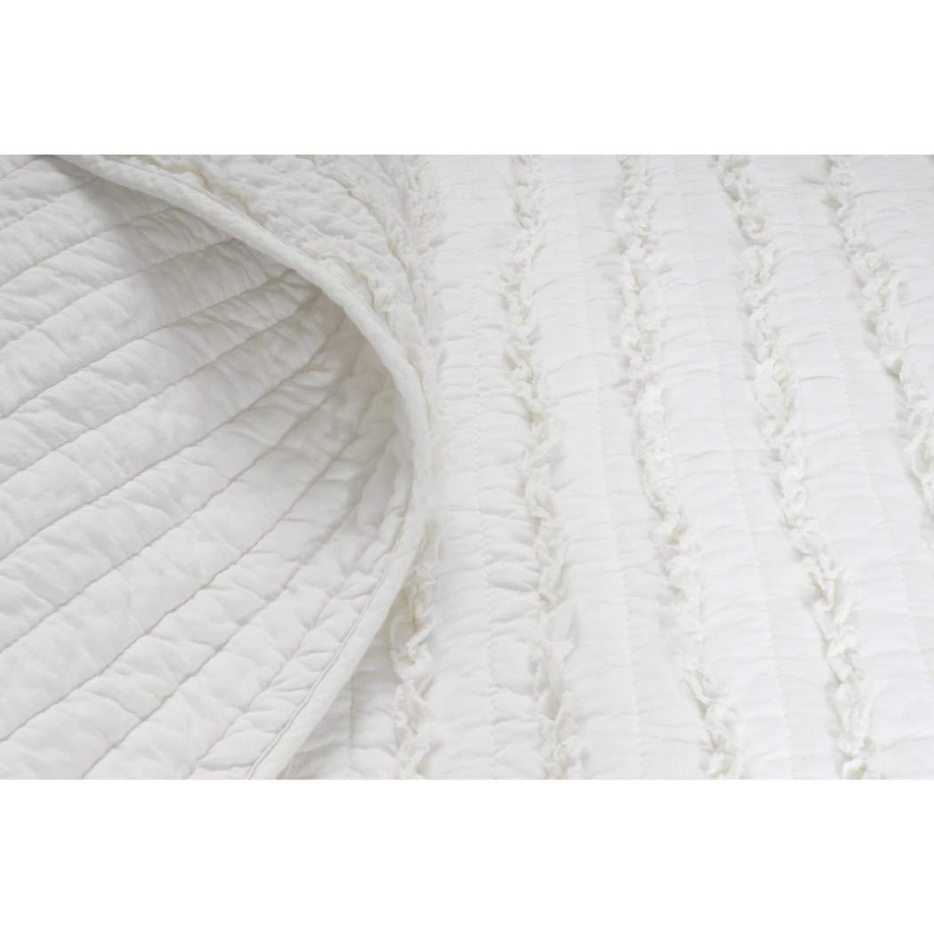 Greenland Home Fashions Greenland Home Ruffled Oversized Cotton Quilt - 2 Piece