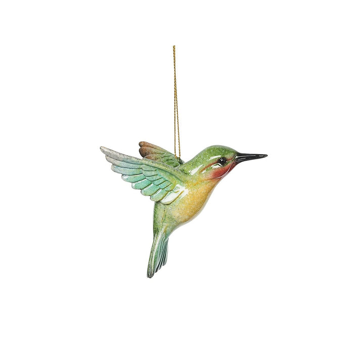 Hummingbird Ornaments Set of 3 3.82" X 2.87" 2.68" Multi Color Animals Synthetic