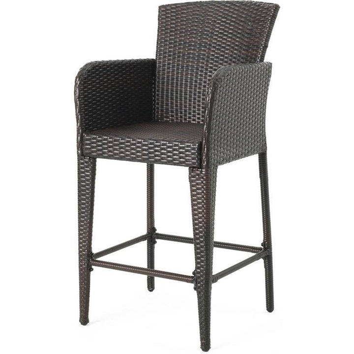 Christopher Knight Home Anaya Wicker Bar Stool 45" Multibrown