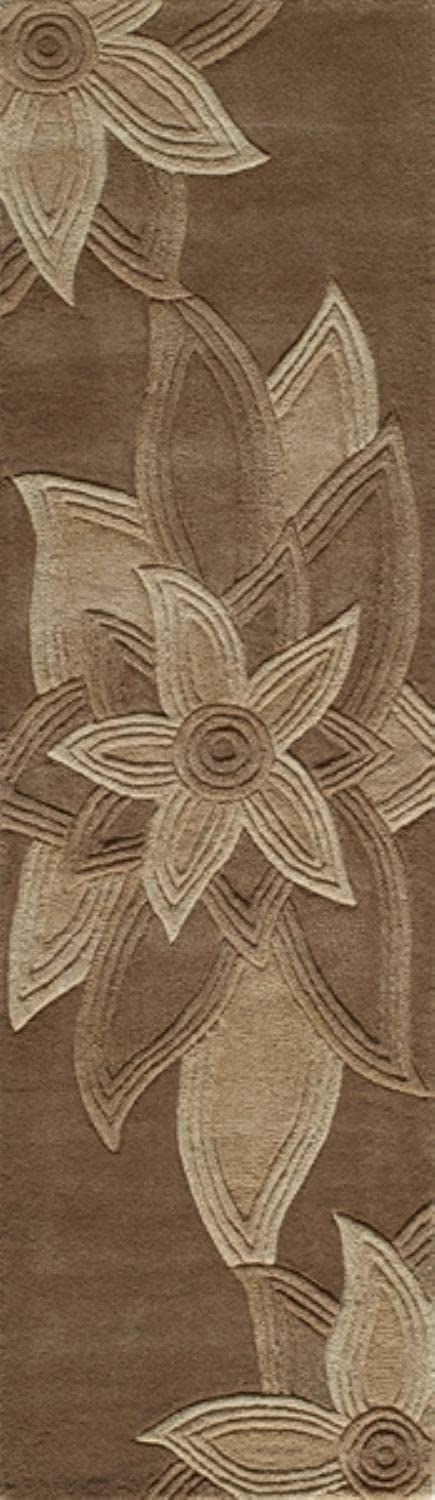 Momeni Rugs Delhi Collection 100% Wool Hand Carved & Hand Tufted Contemporary 8' x 10' - Mocha