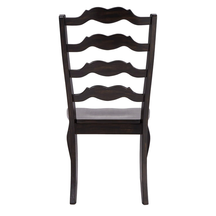 Inspire Q Eleanor Ladder Back Dining Chair (Set of 2) by Classic Antique Dark