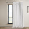 HPD Half Price Drapes Heritage Plush Velvet Curtains 84 Inches Long Room 100 X 84 - Pillow White