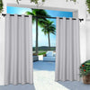 2 Pieces 84 Inch Cloud Grey Color Gazebo Curtains Set Pair Gray Solid Color 54x96 - Cloud Grey