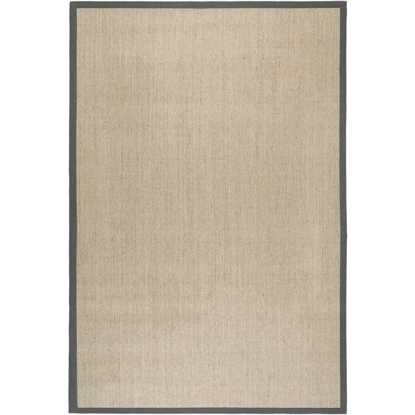 SAFAVIEH Natural Fiber Collection Runner Rug - 2'6" x 8' Marble & Grey Border