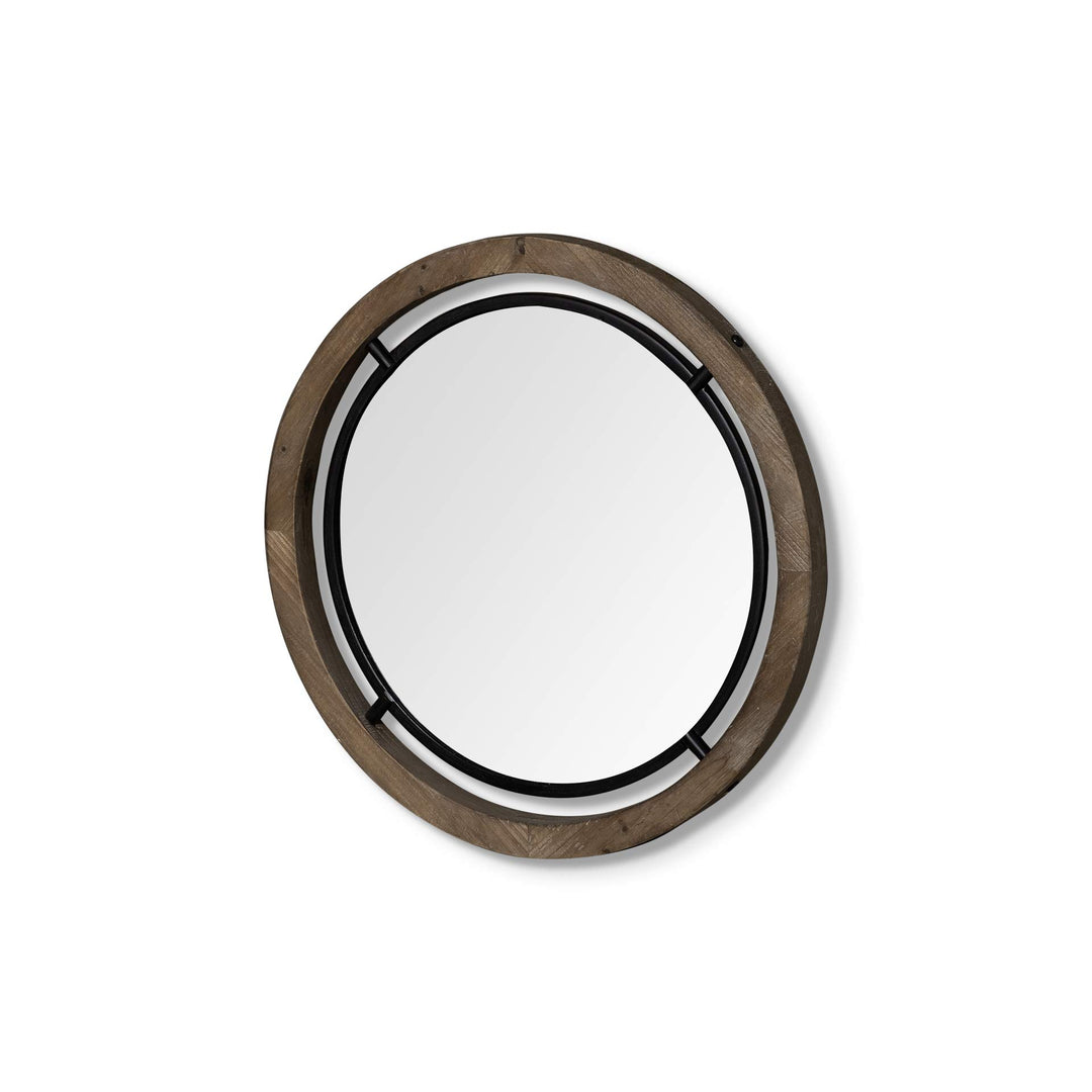 Mercana 68002 Mirror Small (19.3") Black/Brown