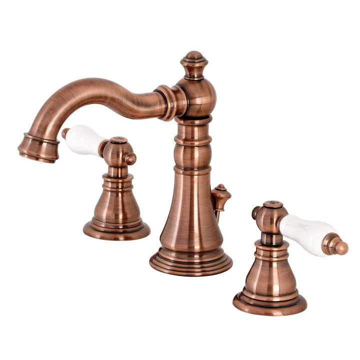 Kingston Brass FS197APLA American Patriot Widespread Bathroom Faucet Antique Antique Copper