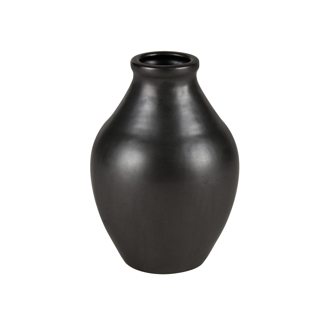 Vase Small Black Transitional Ceramic