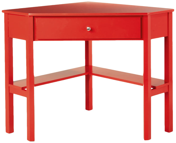 Target Marketing Systems Ellen Corner Desk Drawer and One Storage Shelf