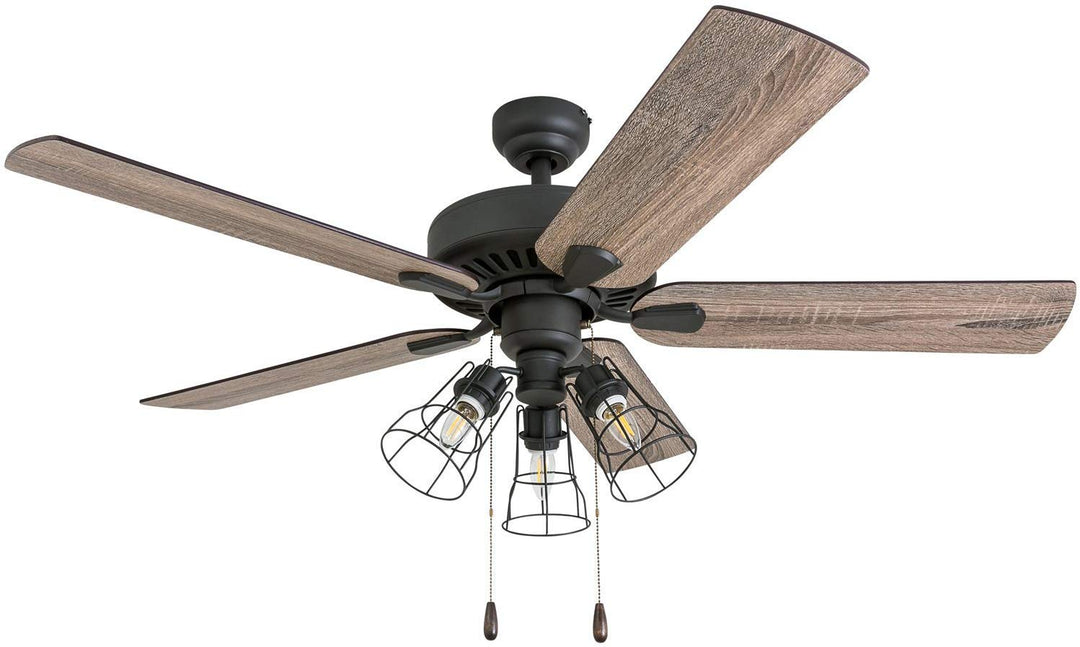 Prominence Home Inland Seas 52 Inch Industrial Style LED Ceiling Fan with