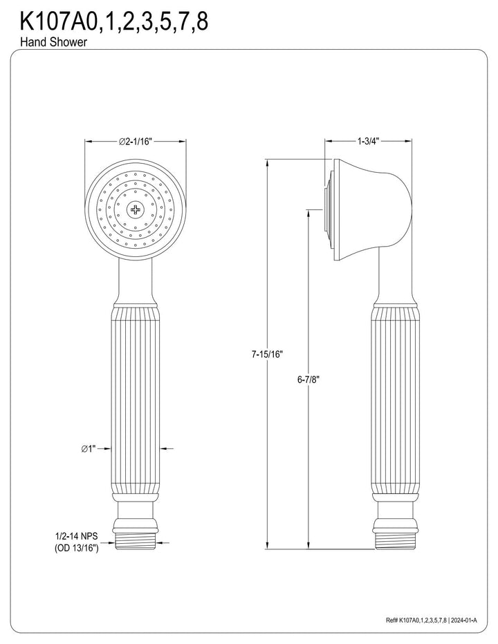 Kingston Brass Vintage Brass Hand Shower