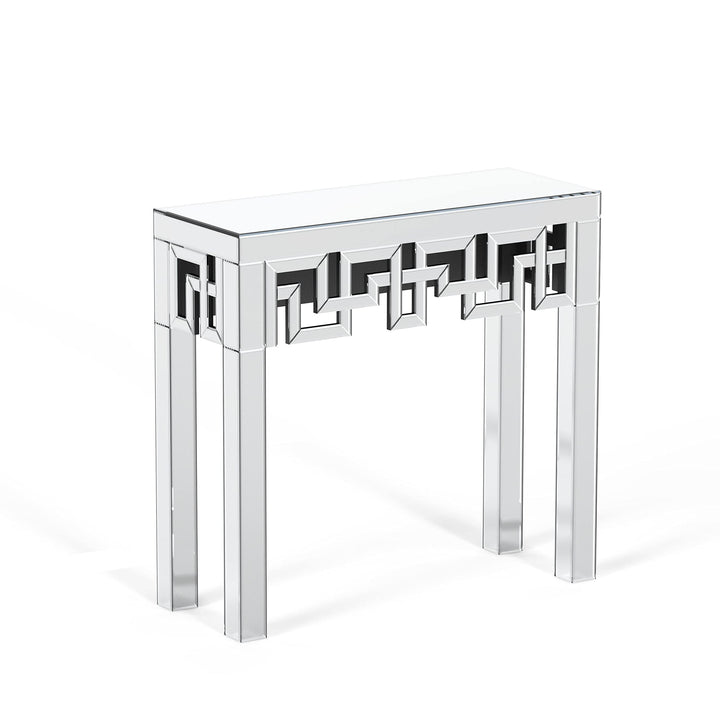 Venetian Mirrored Console Table Clear am Contemporary Rectangular ass MDF