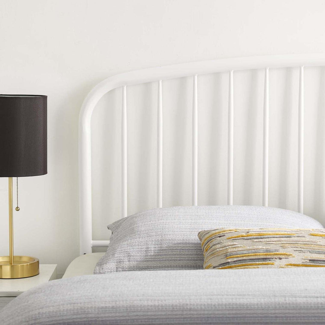 Modway MOD-6150-WHI Nova Queen Metal Headboard White